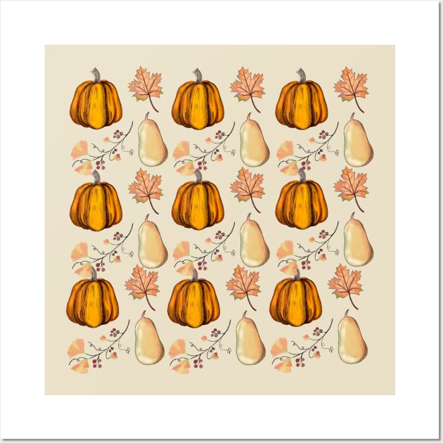 Autumn pattern Wall Art by Miruna Mares